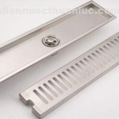 Nắp hố ga Hố ga 10x50cm chống hôi INOX 304 EL-HG1050/HG18 Eurolife