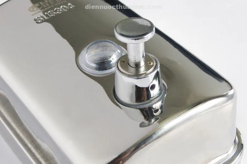 Nút nhấn lấy xà phòng của bình xịt nước rửa tay Inox SUS 304 treo tường EL-BX26 Eurolife