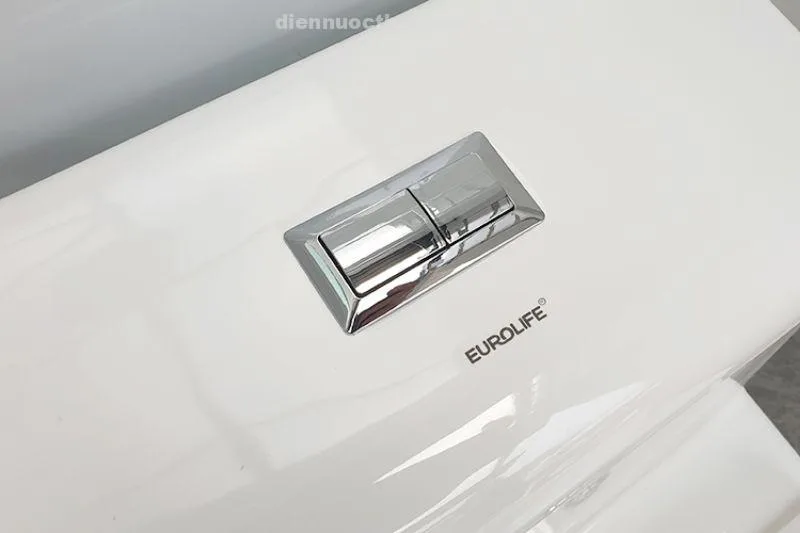 Nút nhấn xả 2 chế độ bồn cầu 1 khối sứ Nano EL-BC216 Eurolife