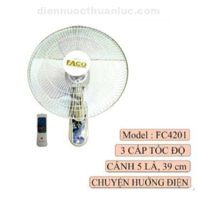 Quạt treo tường điều khiển Faco C-FC4201 Quạt treo tường điều khiển Faco C-FC4201