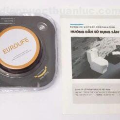 Roong cao đi kèm sách hướng dẫn sử dụng bồn cầu 1 khối sứ Nano EL-BC218 Eurolife