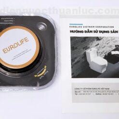 Roong cao su chống hôi đi kèm sách hướng dẫn sử dụng bồn cầu 1 khối sứ Nano diệt khuẩn EL-BC2077 Eurolife