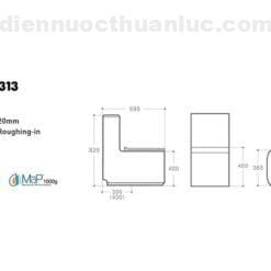 Thông số kỹ thuật bồn cầu 1 khối EL-LUX0313 Eurolife