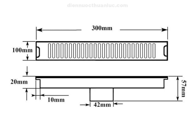 thong-so-ky-thuat-ho-ga-10x30cm-inox-el-hg1030-hg16-eurolife Thông số kỹ thuật Hố ga 10x30cm chống hôi INOX 304 EL-HG1030/HG16 Eurolife