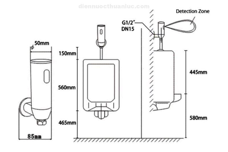 thong-so-ky-thuat-voi-xa-tieu-nam-cam-ung-el-a105-eurolife Thông số kỹ thuật vòi xả tiểu nam cảm ứng EL-A105 Eurolife