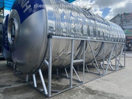 Bồn inox Tân Á 6000L ngang