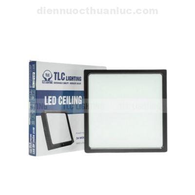 Đèn LED ốp trần TLC 12W vuông đơn sắc Đèn LED ốp trần TLC 12W vuông đơn sắc