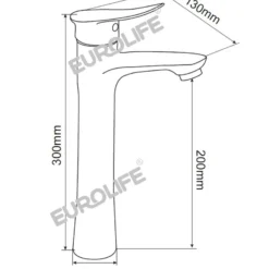Vòi lavabo nóng lạnh EL-ORCHID 03 Eurolife