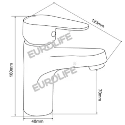 Vòi lavabo nóng lạnh EL-LAVEN 02 Eurolife