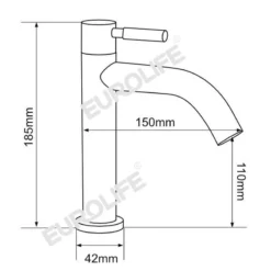 Vòi lavabo lạnh Eurolife EL-LL123