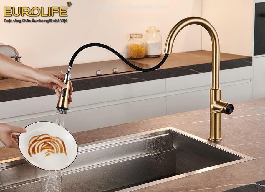 Vòi rửa chén nóng lạnh EL-IK02 Eurolife Vòi rửa chén nóng lạnh EL-IK02 Eurolife